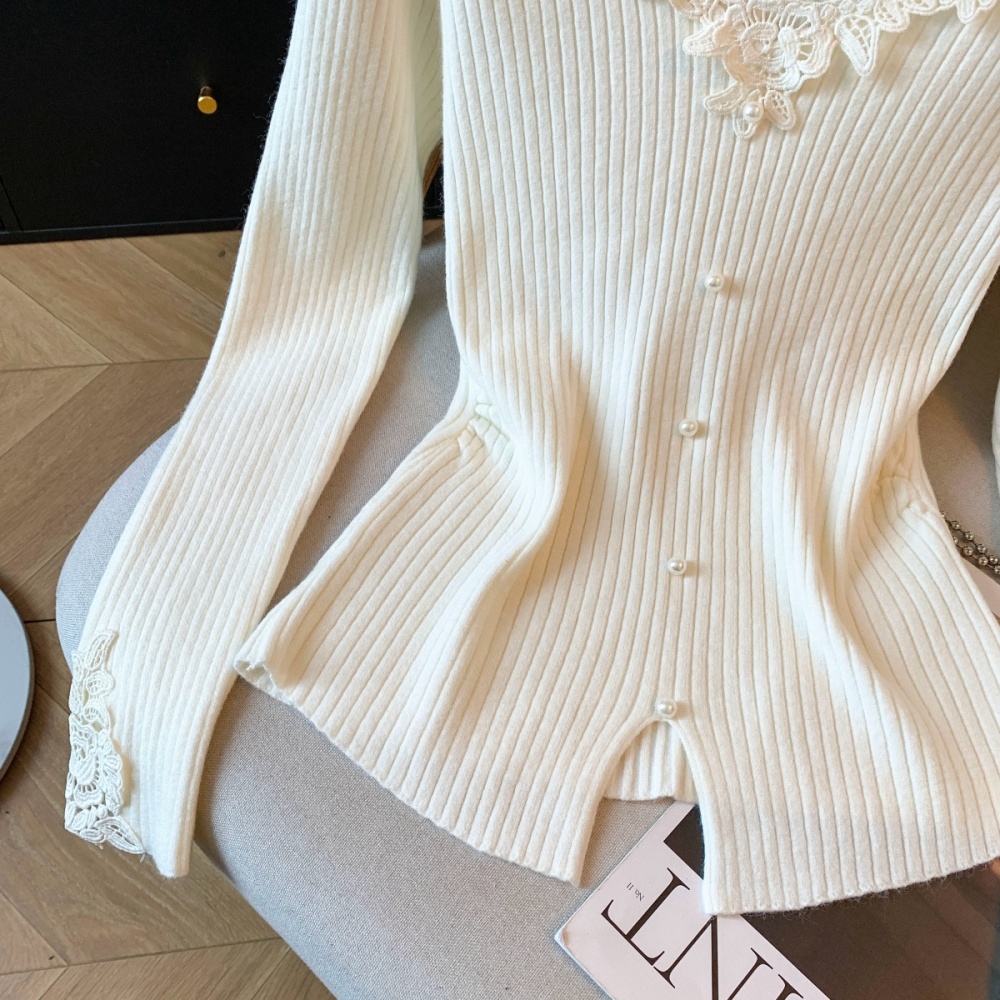 V-neck bottoming tops winter sweater for women