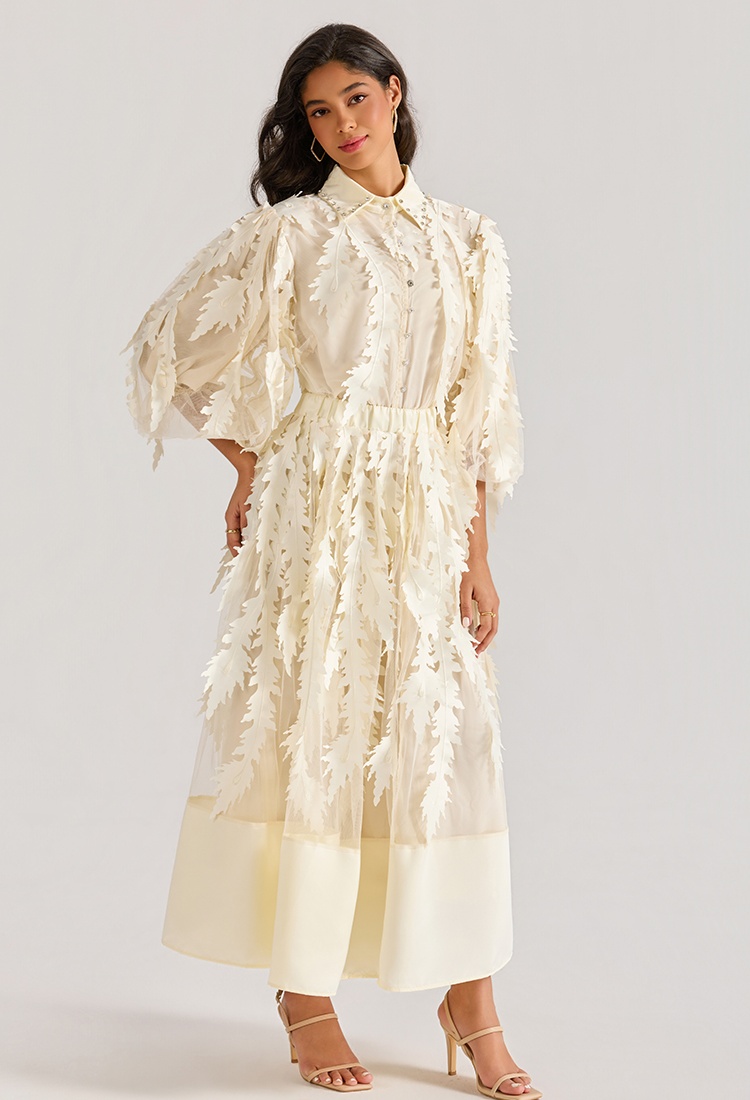 Rhinestone court style tops short sleeve long skirt a set