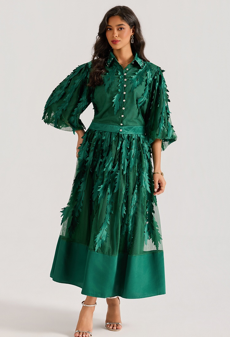 Rhinestone court style tops short sleeve long skirt a set