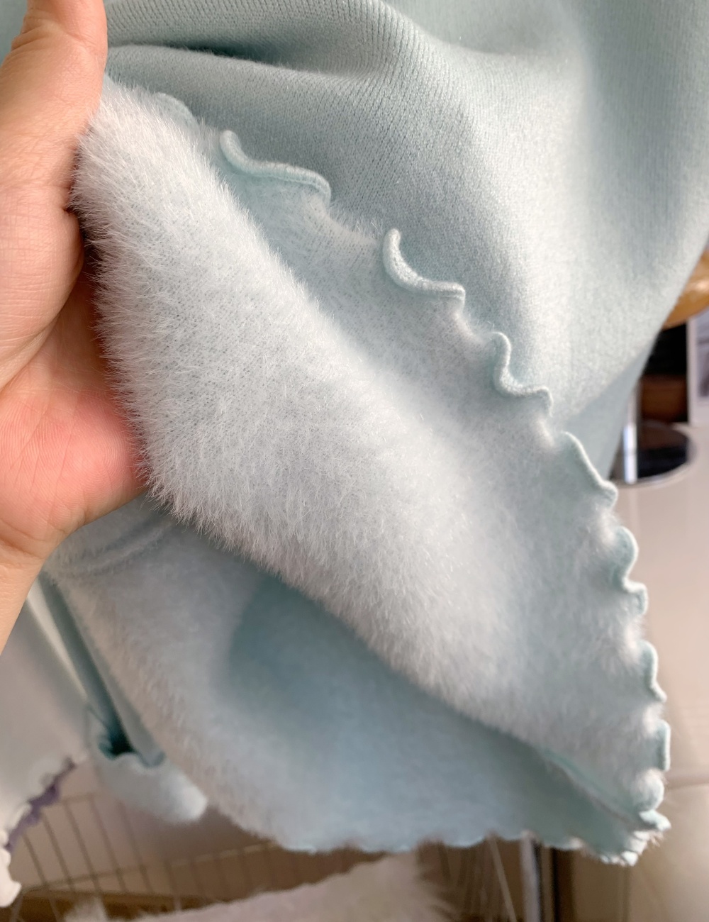 Yellow wood ear sweater thick tops for women