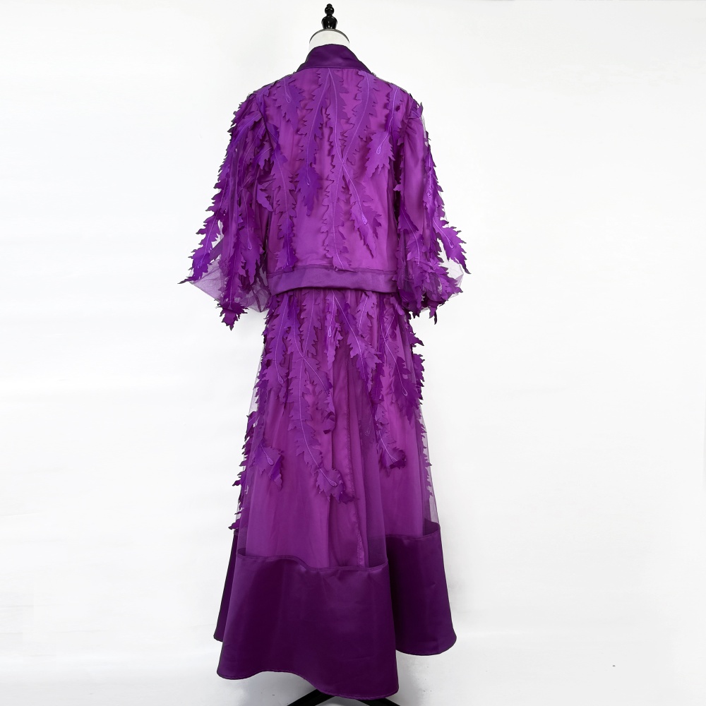 Splice gauze embroidery European style beading dress a set