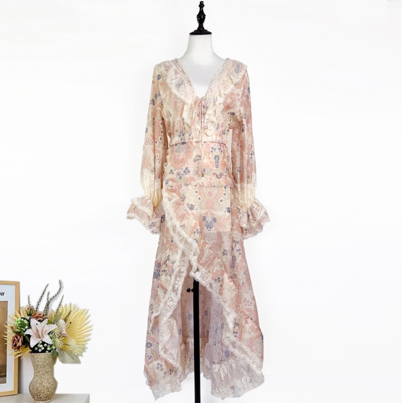 High waist light luxury tops long sleeve short skirt a set