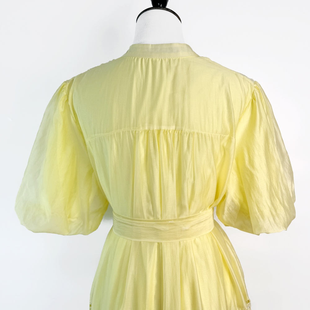 Niche pure dress lace splice long dress for women