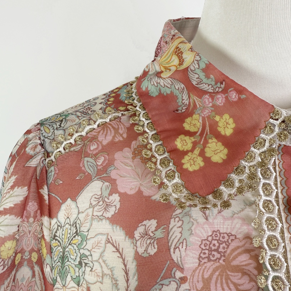 High waist long sleeve shirt lapel skirt a set