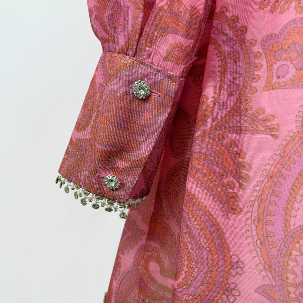 High waist long sleeve shirt lapel skirt a set