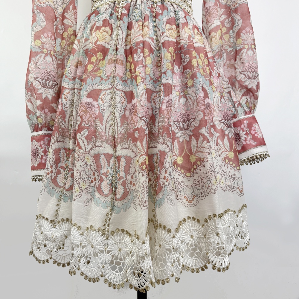 High waist long sleeve shirt lapel skirt a set