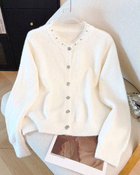 Temperament slim cardigan knitted coat for women