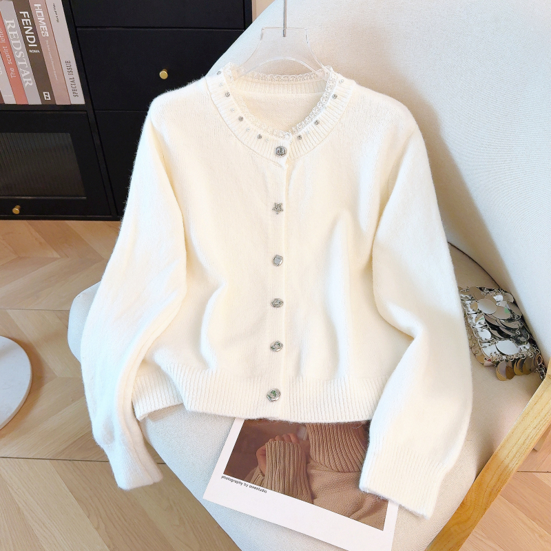 Temperament slim cardigan knitted coat for women