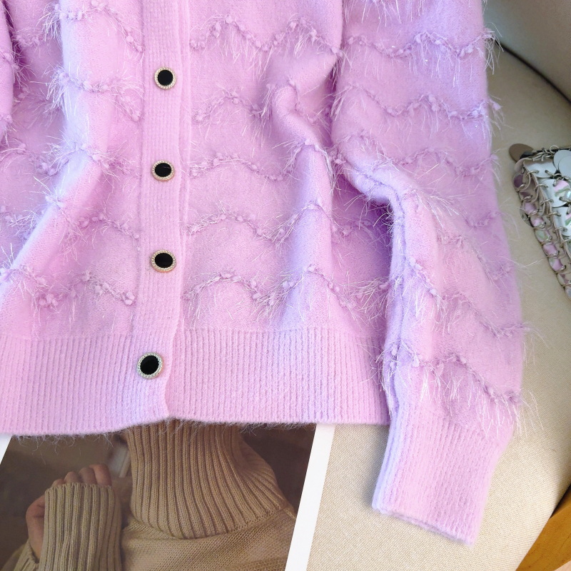 Knitted tender tops spring loose coat for women