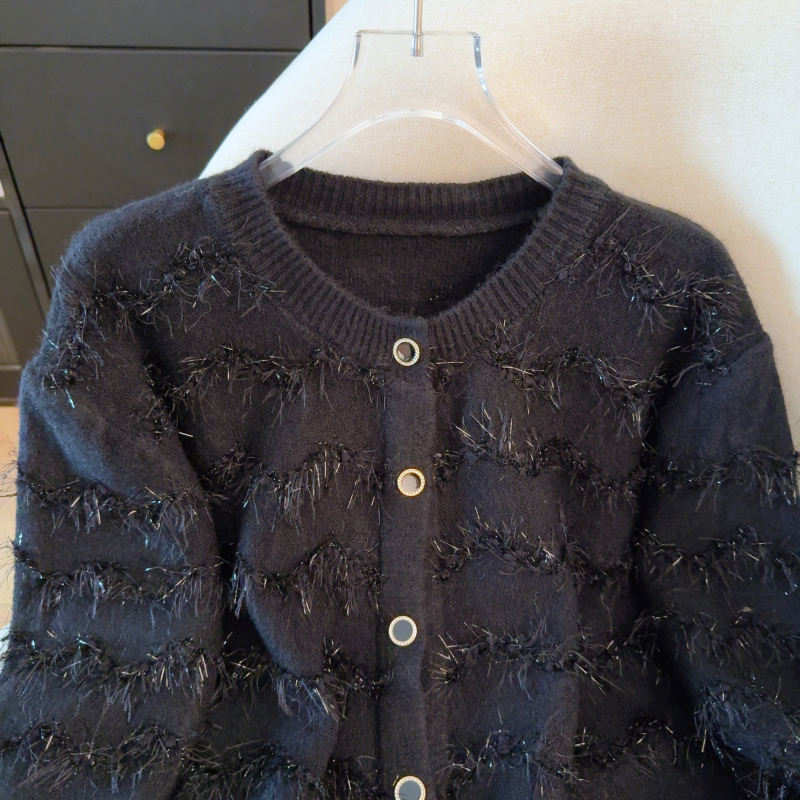 Knitted tender tops spring loose coat for women