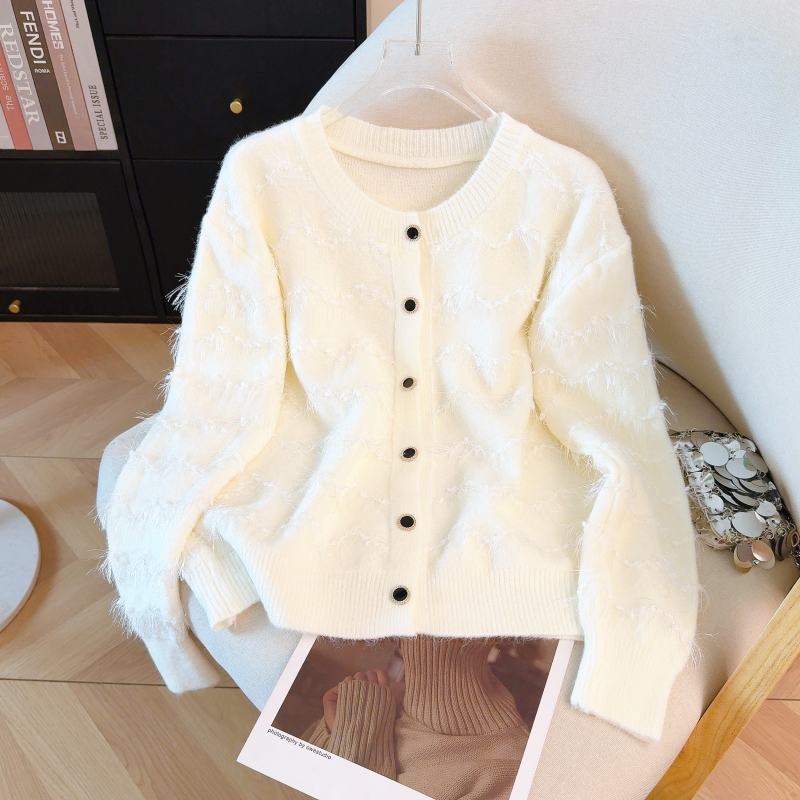 Knitted tender tops spring loose coat for women