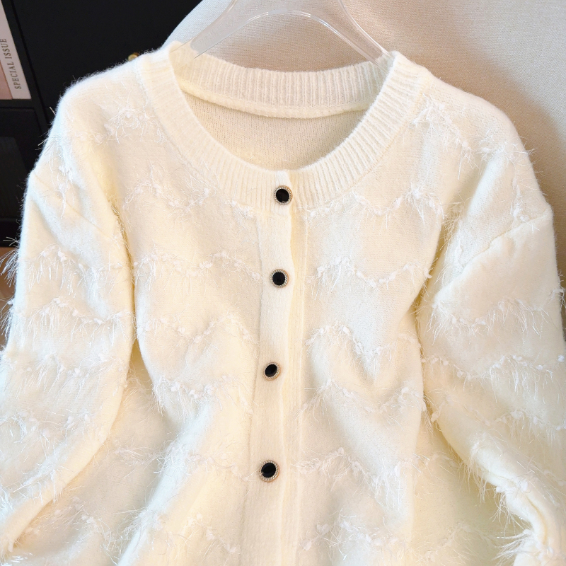 Knitted tender tops spring loose coat for women