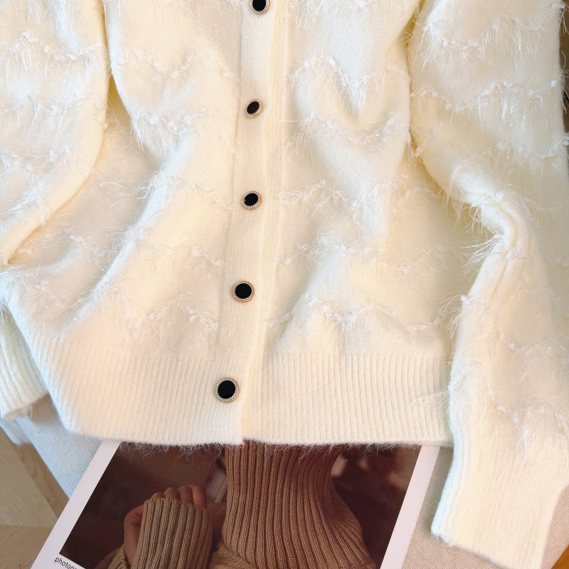 Knitted tender tops spring loose coat for women