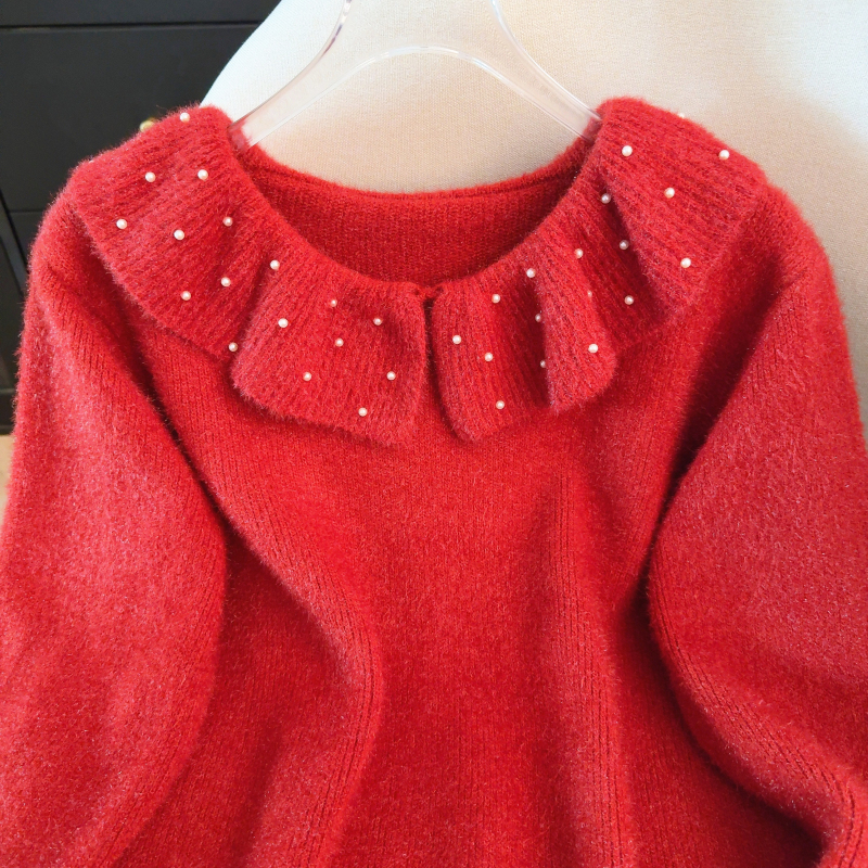 Pullover long sleeve tops knitted sweater for women