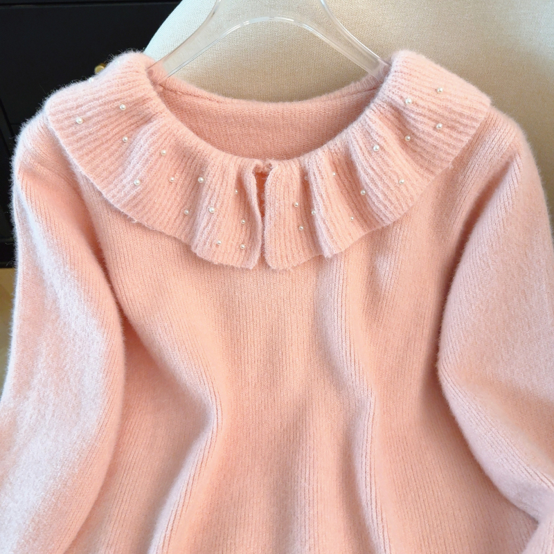 Pullover long sleeve tops knitted sweater for women