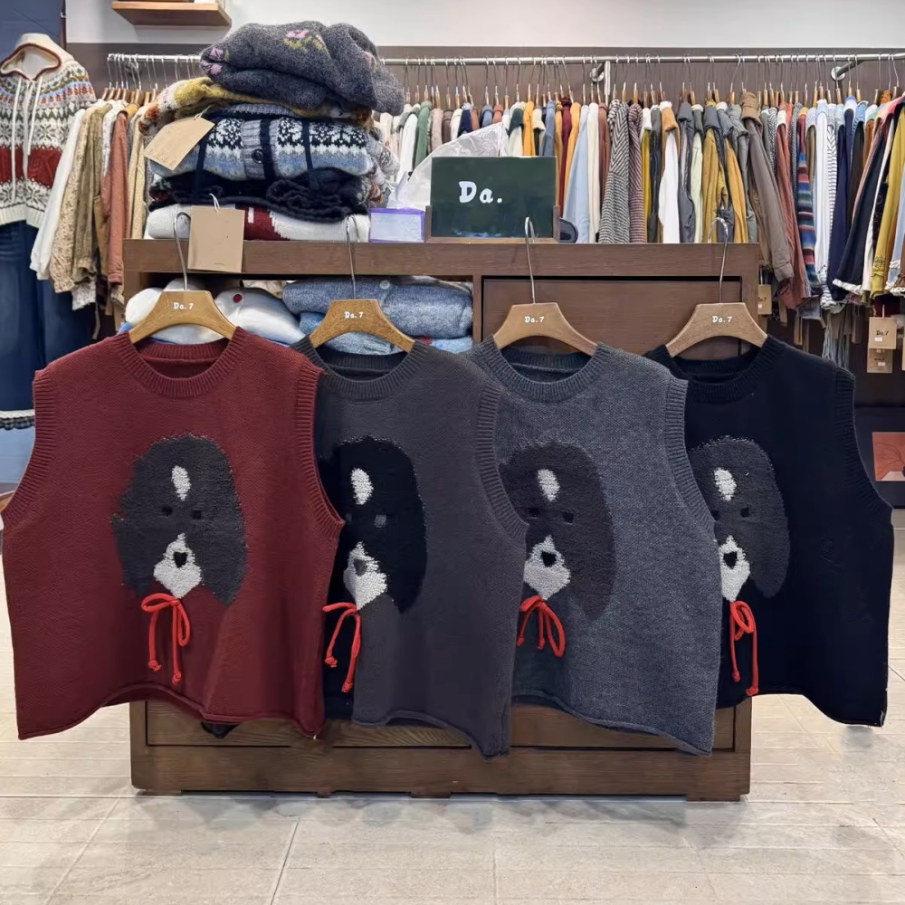 Lovely knitted winter vest large yard lazy waistcoat