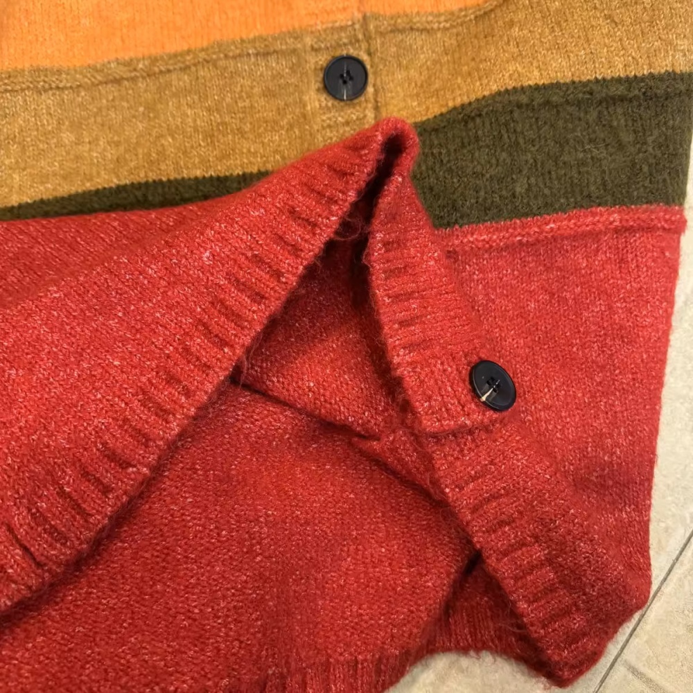 Knitted winter sweater retro niche vest for women