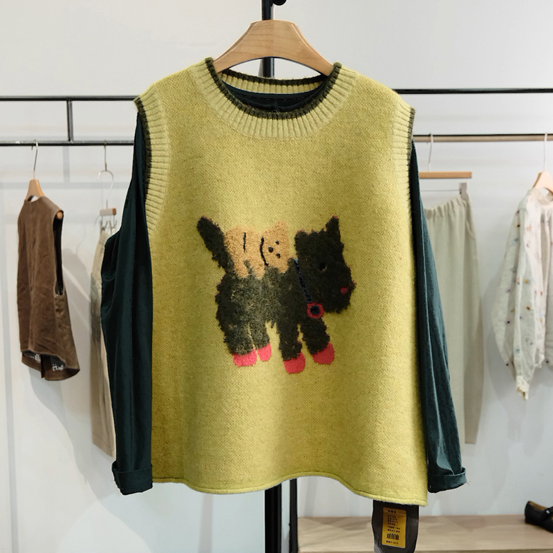 Autumn puppy vest pullover all-match waistcoat