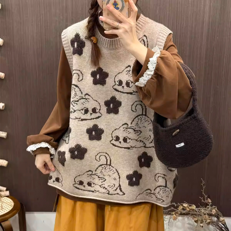 Embroidery retro waistcoat lovely vest for women