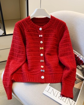 Knitted Korean style coat all-match thin cardigan