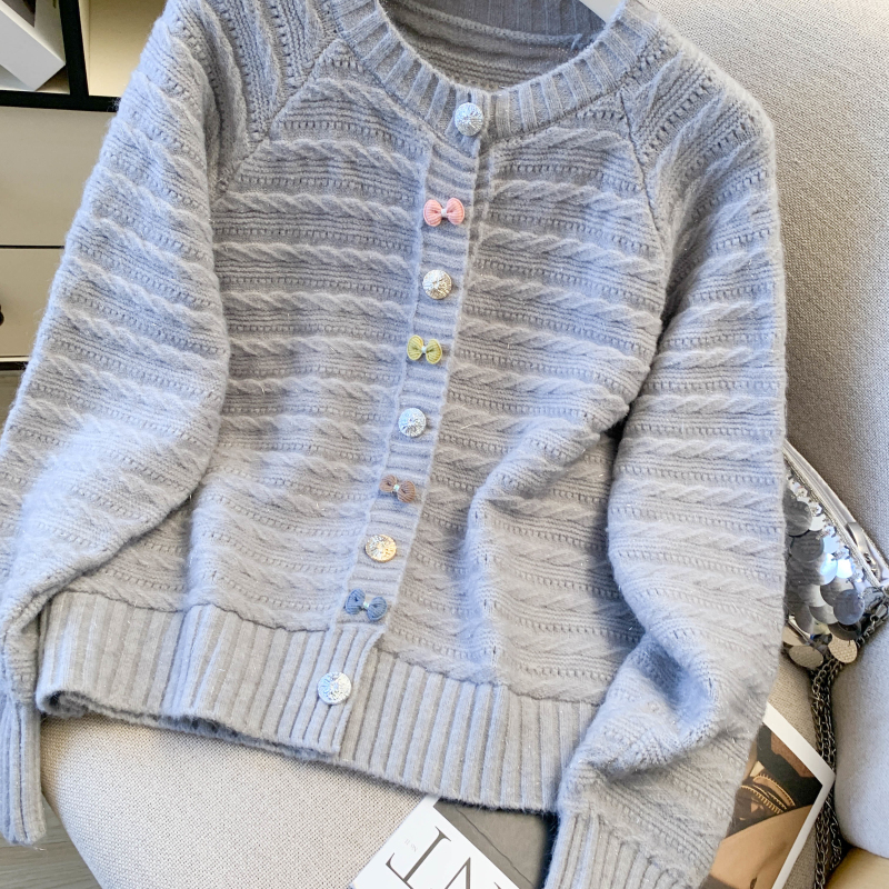 Knitted Korean style coat all-match thin cardigan