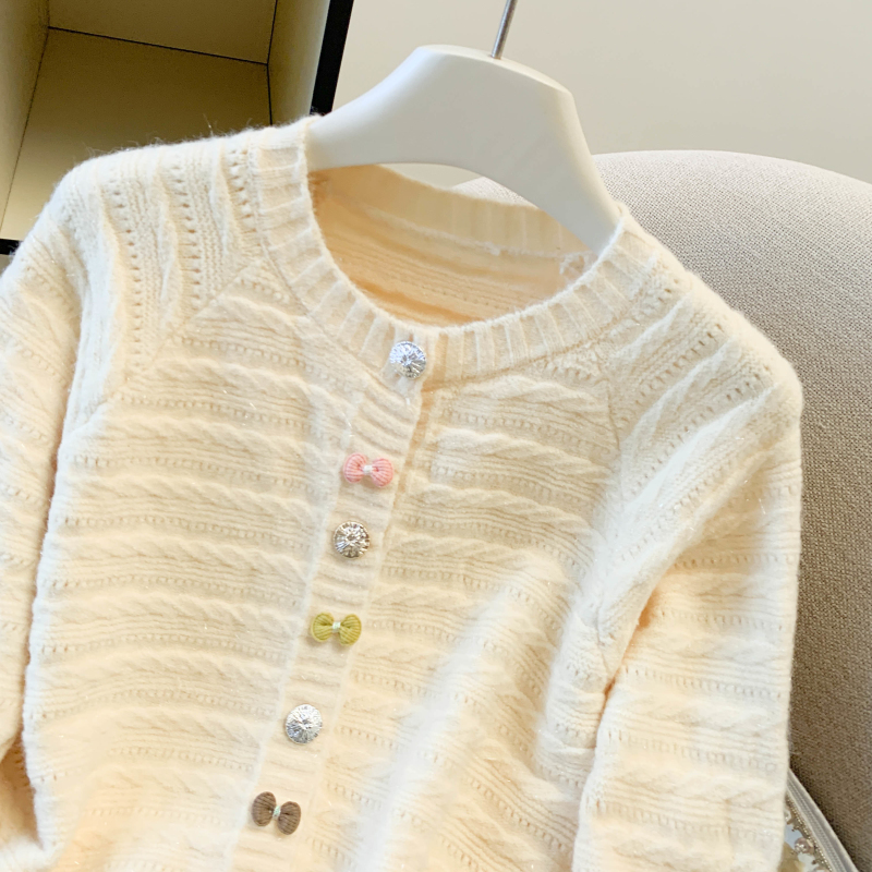 Knitted Korean style coat all-match thin cardigan