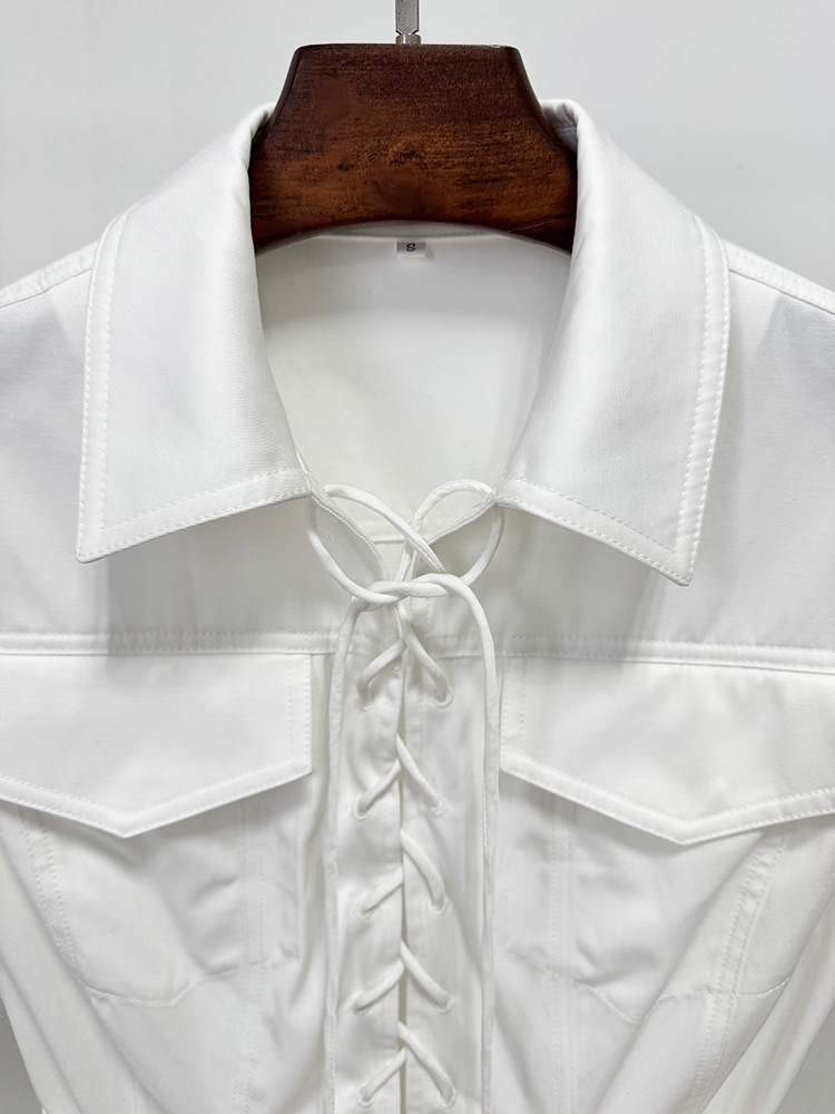 Waistband fashion European style spring Casual dress