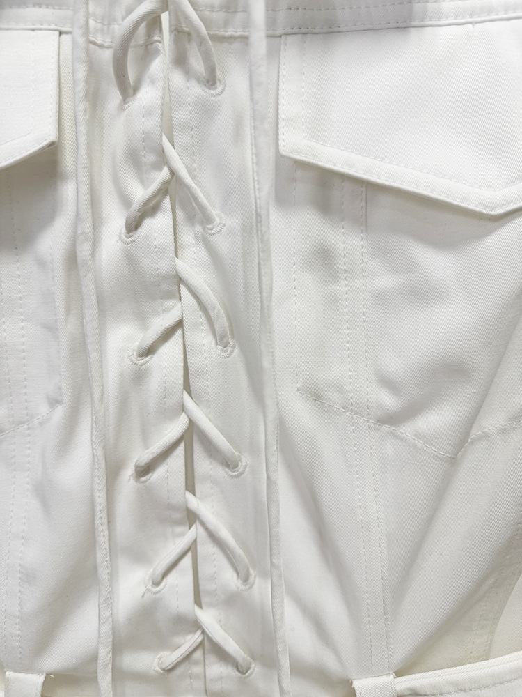 Waistband fashion European style spring Casual dress