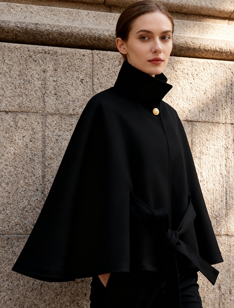 Fashion simple autumn coat pure Casual cloak for women
