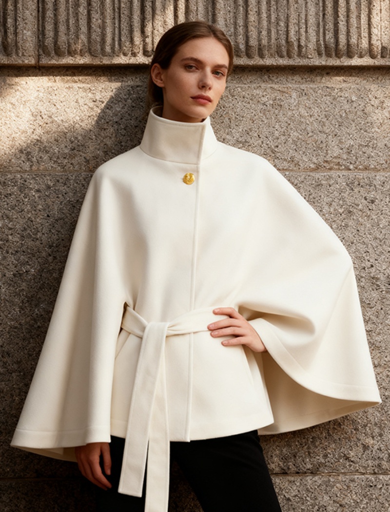 Fashion simple autumn coat pure Casual cloak for women