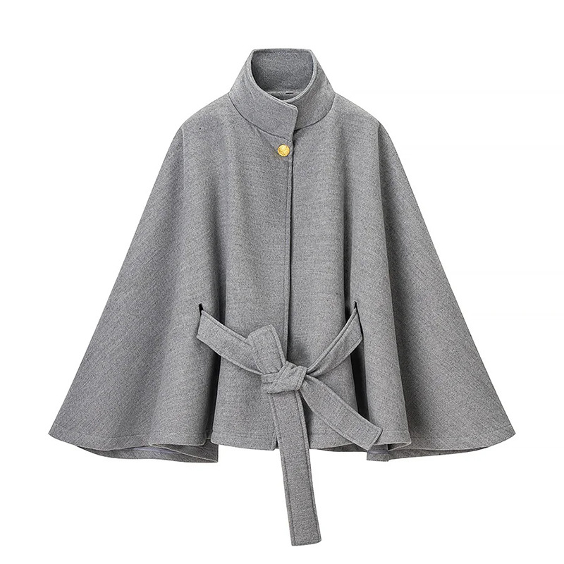 Fashion simple autumn coat pure Casual cloak for women