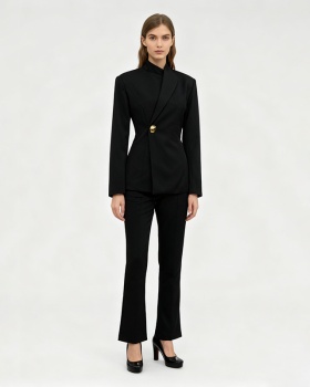 Temperament business suit long pants 2pcs set for women