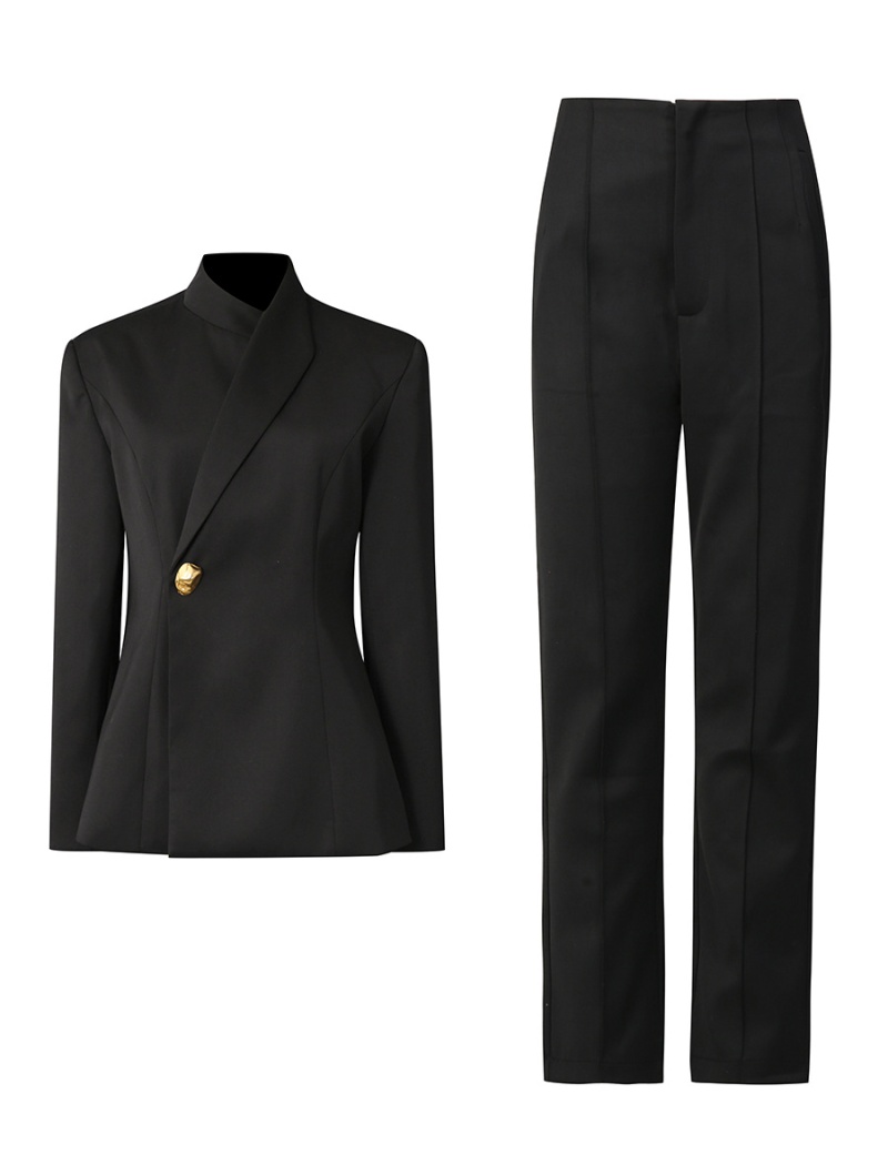 Temperament business suit long pants 2pcs set for women