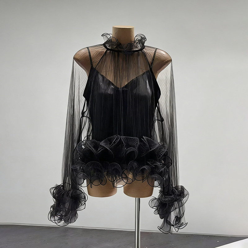 Fashion splice long sleeve winter shirt for women