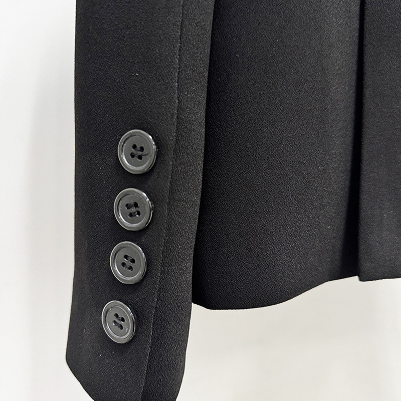 Winter fashion business suit stitching diamond coat for women