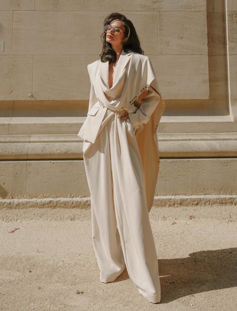 European style temperament shawl spring splice coat