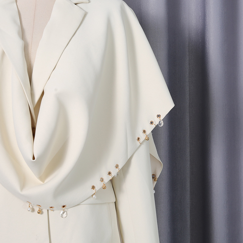 European style temperament shawl spring splice coat