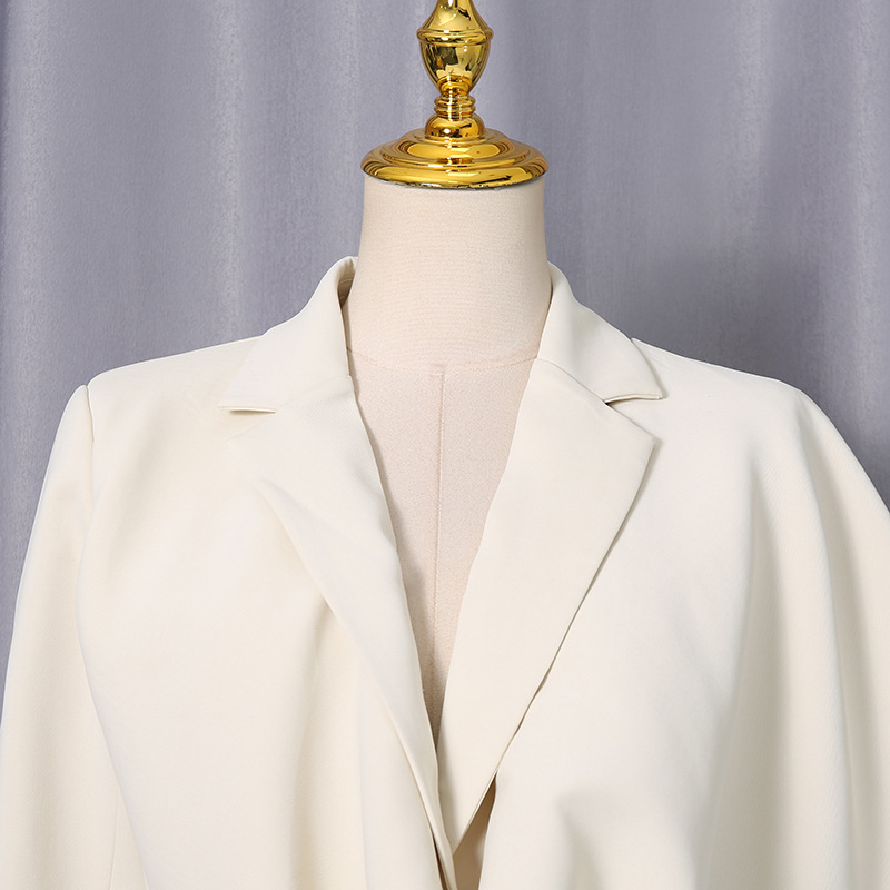 European style temperament shawl spring splice coat