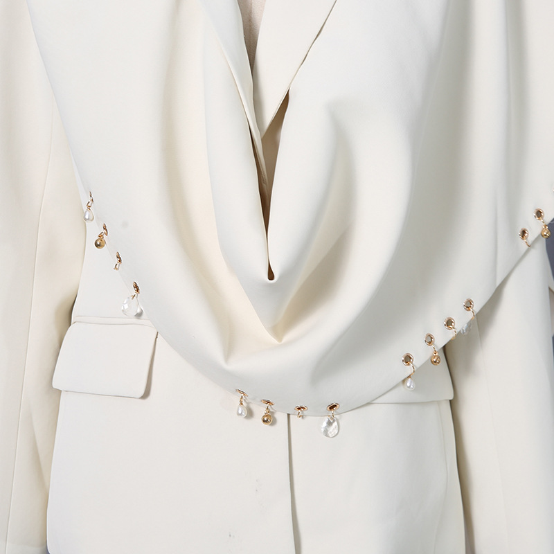 European style temperament shawl spring splice coat