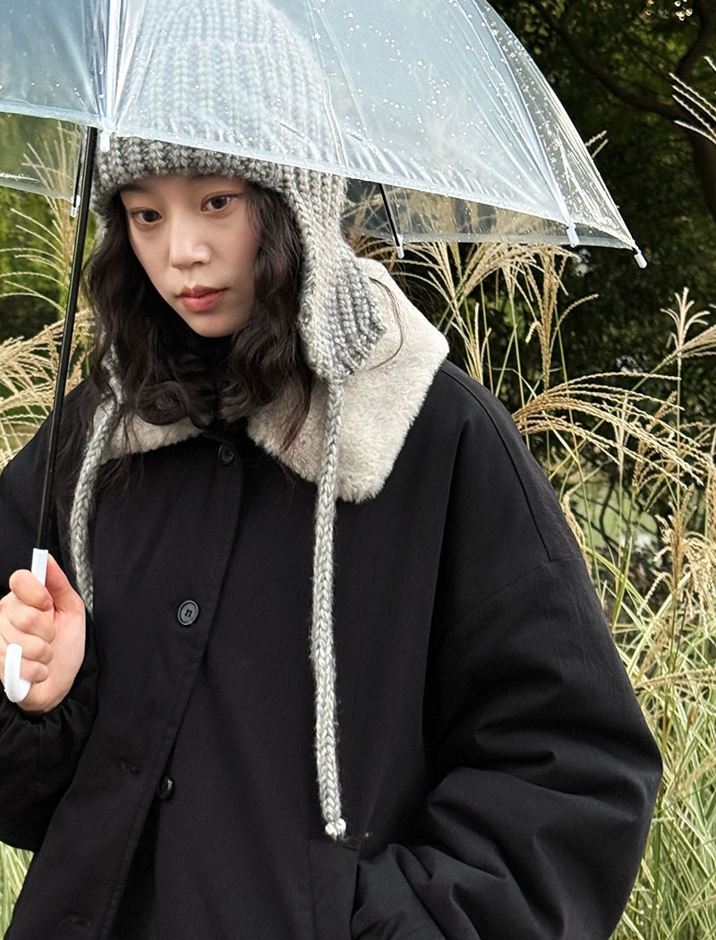 Casual lambs wool thermal coat winter loose jacket