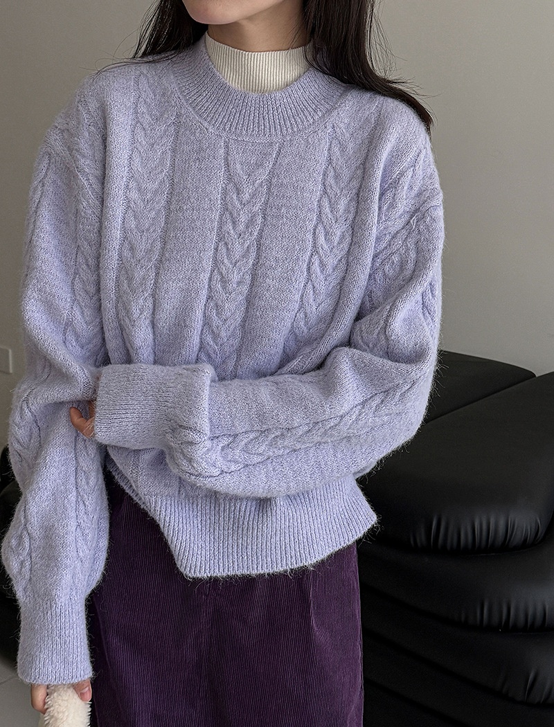 Lazy winter Korean style stereoscopic sweater for women