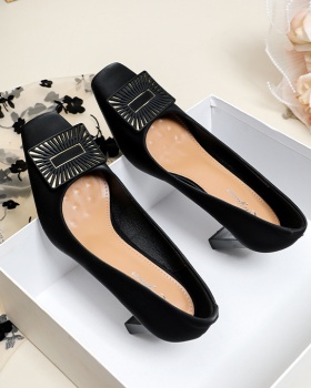 Spring and autumn low shoes thick footware for women