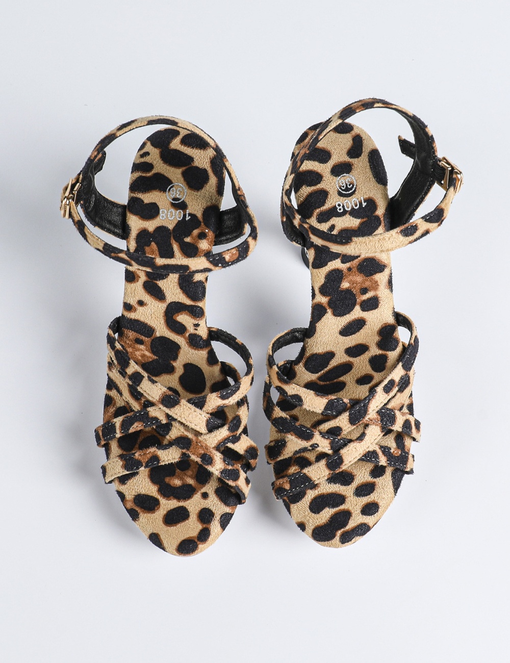 Square head low sandals rhinestone transparent slippers