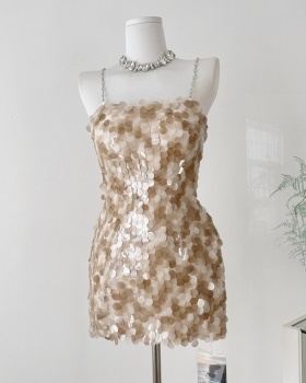 Slim temperament dress spicegirl ladies T-back for women