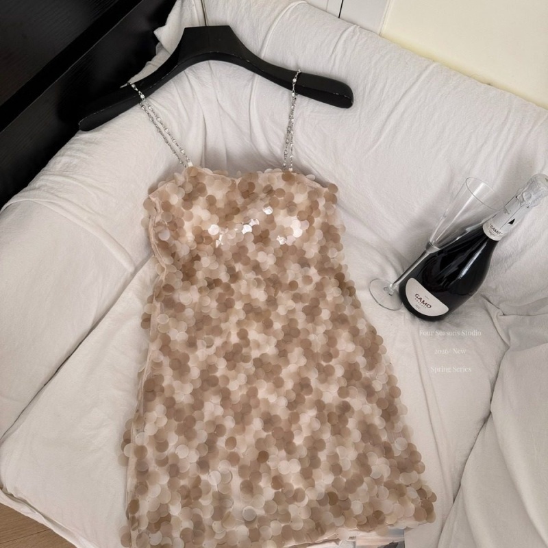 Slim temperament dress spicegirl ladies T-back for women