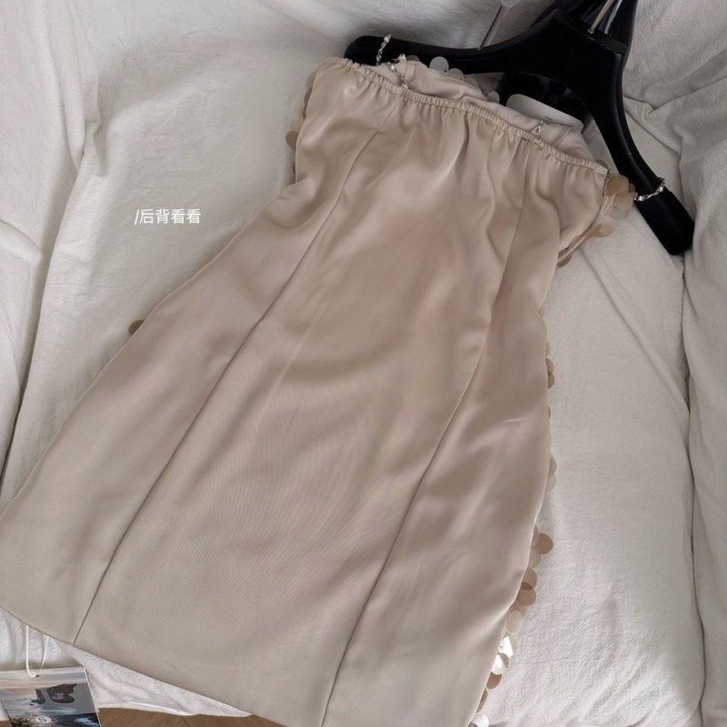 Slim temperament dress spicegirl ladies T-back for women