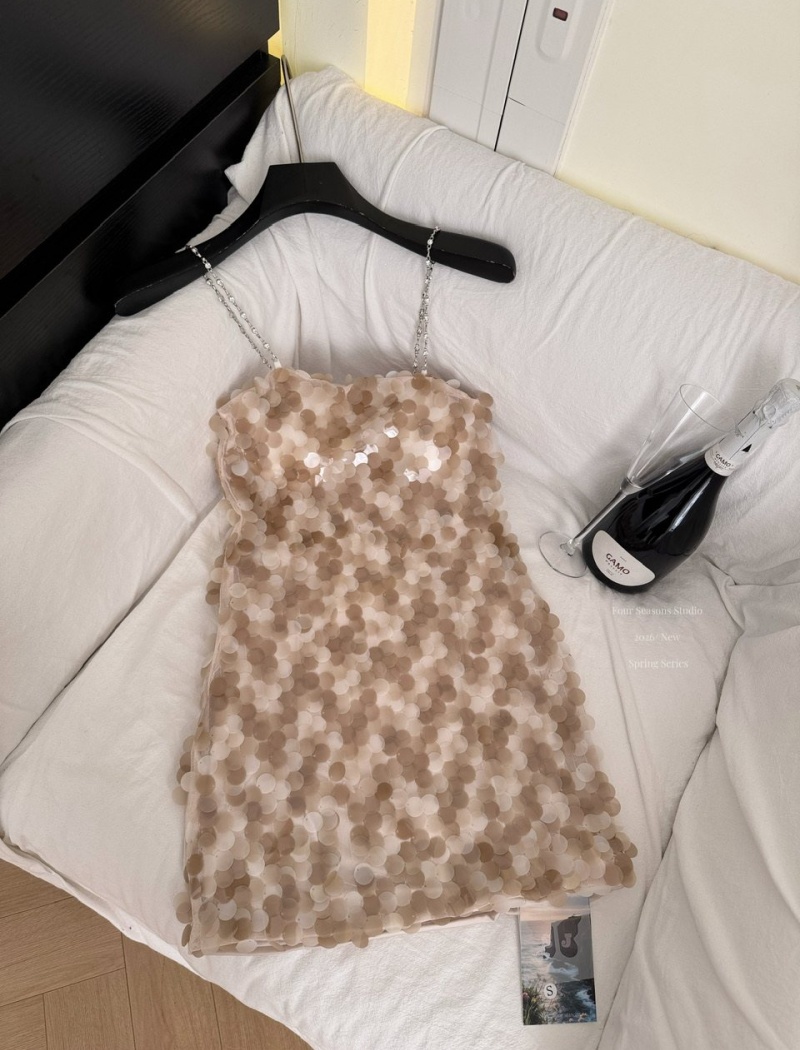 Slim temperament dress spicegirl ladies T-back for women