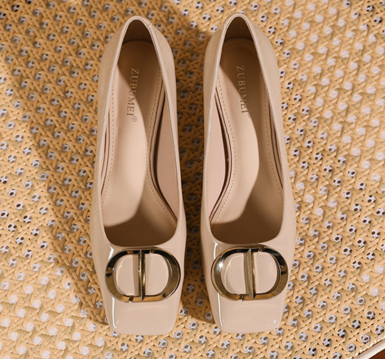 Low thick footware profession shoes for women