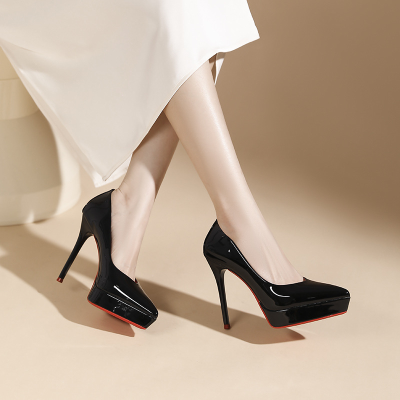 Temperament sexy platform low fashion shoes