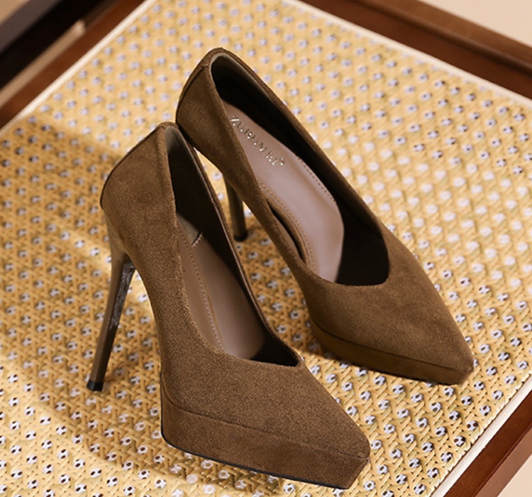 Pointed shoes fine-root high-heeled shoes for women